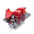 Light 20A 12V Red Car Carbon Fiber On-off Modification Trio Rocker Toggle Switch - 3