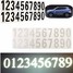 Vinyl Decal White Number Stickers Reflective Sticker Car Black Street - 2