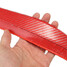 Lip Carbon Fiber Car Front Bumper Splitter Body Protector Kit Spoiler Red Rubber - 5