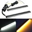 DRL White Amber Turn Signal Light Universal LED Driving Daytime Running - 1