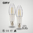 Cool White E12 Warm White Gmy Candle Bulb Filament Ac 110-130 V Cob 1 Pcs - 2