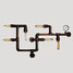Mini Style Light Wall Sconces Industrial Style Country Metal Water Pipe - 2