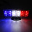 Light Red 5W Lamp LED Flashing Strobe Blue White DC 12V Decoration Light Motorcycle Tail - 7