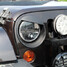 Bezel Style Headlight Jeep Wrangler JK Matte Black Angry Bird - 3