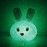 Crystal Rabbit Led Night Light Color Changing Usb Shaped - 4