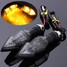 15SMD Universal Motorcycle Light Arrow Turn Signal Indicator Amber - 1