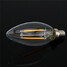 Edison Filament E14 180lm Cool White 5pcs Candle Bulb - 2