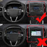 4pcs Ford Edge Decoration Stereo Circle Knob Ring Air Conditioning Knob Cars Alu Ring - 7