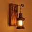Wooden Home Single Head Wall Light Retro Corridor Industrial Wall Lamp Decorate - 1