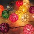 20leds Rattan Decoration Ball String Light Ac 110-220v Led Christmas 4m - 2