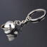 Key Chain Ring Keychain Keyring Motorcycle Helmet Silver Auto - 2