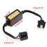 Pair H4 Warning Error LED Headlight Canbus Decoder Load Resistor Canceler - 2