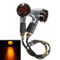 Bulb Turn Signal Indicator Amber Light 12V Universal Skull Motorcycle Motor Bike - 1