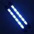Auto DRL Driving Daytime Running Lamp COB LED Lights Car Soft Silicone - 9