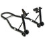 Steel Motorcycle Rear Wheel Front Heavy Duty Fork Stand Paddock Under Lift - 5