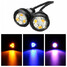Backup Light Eagle Eye LED Daytime Running Dual Color Car Motorcycle LED Pair DRL - 2