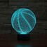 Visual 3d Color-changing Art Desk Lamp Home Led Basketball - 3