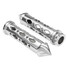 Motorcycle Grips Handgrip 8inch Chrome Honda Yamaha Kawasaki Suzuki Handlebar - 3