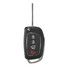 Shell Case Fob Hyundai Santa Fe Folding Flip Remote Key 4 Button - 2