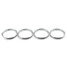 4pcs Audi A3 Decoration Modification Vent Air Conditioning Steel Cars Ring - 10