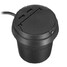Smoke Cup Holder Car Truck Cylinder Cigarette Charger Ashtray Dual USB Adapter - 2