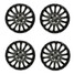 Sports Universal Trims Plastic Black Car Wheel HUB 14inch Set of Caps - 2