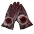 Thickened Winter Warm Outdoor Leather Gloves Vintage Girl Women Driving Mitten Soft - 7