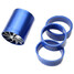 Supercharger Blue Fan Turbine Gas Saver Turbo Dual Power Air Intake - 6