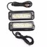 White Amber Strobe Flashlightt Beacon Car Truck Light Pair Bar High Bright Warning Emergency - 1