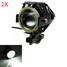Body 2Pcs Foglight Lamp U7 Waterproof Motorcycle LED Headlight Angel Eyes White Light Spot - 1