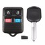 Keyless Entry Remote Fob Ford Mercury 4 Button Transponder Chip Car Key - 1