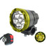 Black Blue Waterproof 3000LM Headlamp Gold 30W Universal Red Motorcycle LED Headlight 12-24V - 12