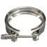 Stainless Steel Clamp Turbo Downpipe 2.5inch Flange V-Band Exhaust - 2