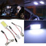 COB T10 BA9S Panel White Interior Light 1.2W Car Bulb Festoon Dome - 3