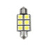 5050 6SMD Double Shape Canbus Error Free Car LED 36MM White Light Bulb - 2