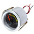 Electrical Oil Pressure Gauge New Yellow LED Carbon Fiber Face - 1