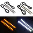 Pair 12V Motorcycle Turn Signal 9LED Running Marker Indicator Blinker Light - 1