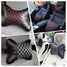 Pad Pillow Support Cushion Head Neck A pair PU Leather Car Seat Rest Headrest - 2