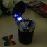 Blue Light Cigarette Car Travel Portable Ashtray Holder Cup LED Black - 6