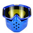 Sunglasses Detachable Goggles Harley Honda Motorcycle Helmet Dirt Bike Mask - 6