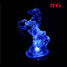 Color-changing Night Light Abs Creative Crystal Animal - 6