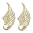 Emblem Badge Car Alloy Angel 3D Decal Sticker Metal Wings Design - 4