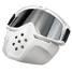 Lens Silver Riding Modular Face Mask Shield Detachable Goggles Motorcycle Helmet - 8