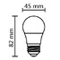 3w Ac 100-240 V G60 E26/e27 Led Globe Bulbs 240-270 Smd Warm White - 9