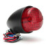 Universal 12V Motorcycle Chrome LED Rear Lamp Light Black Brake Stop Running Tail - 4