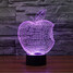 Christmas Light Led Night Light Touch Dimming Decoration Atmosphere Lamp 3d Apple 100 - 6