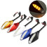 Motorcycle Rear View Mirrors 12V LED Indicator Light Turn Signal 10mm Pair Wind Side 8mm - 12