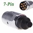 Connector Wiring Trailer Trailer Plug Pin Round 7Pin 7Pole Tirol 12V Tow Bar Towing - 1