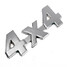 Car Decorative Metal Badge Stickers Silver 4 X - 2