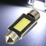 Car COB LED 4W License Plate Light Lamp 6000K 39MM New Xenon White 12V Bulbs - 1